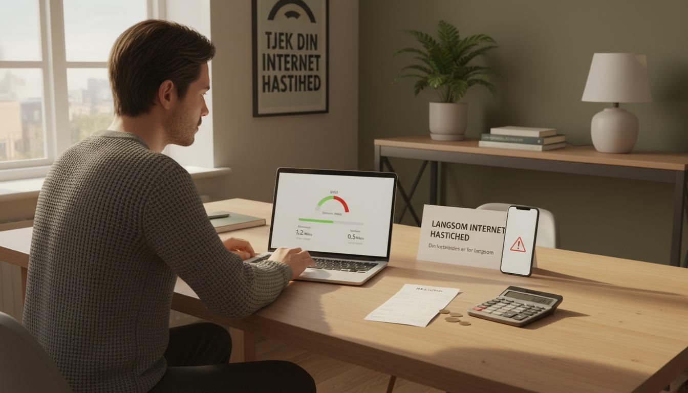 Tjek din internet hastighed